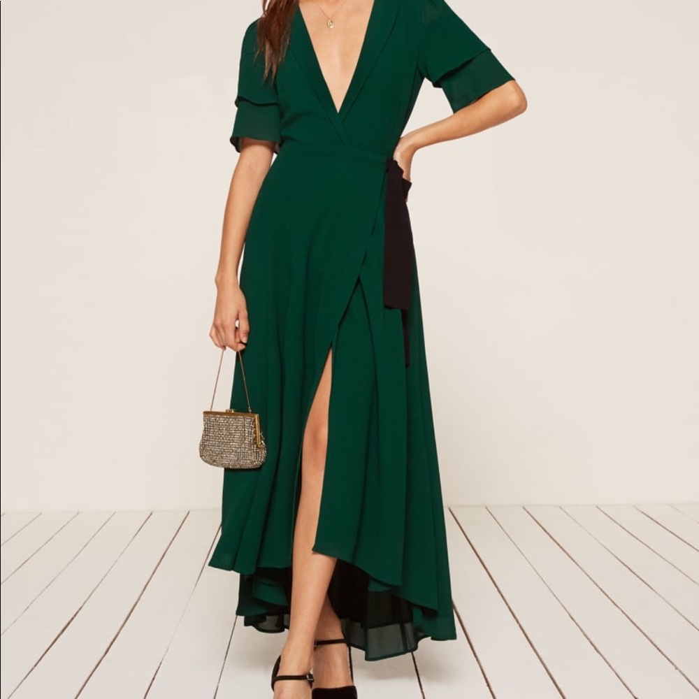 Reformation Layley Wrap Dress